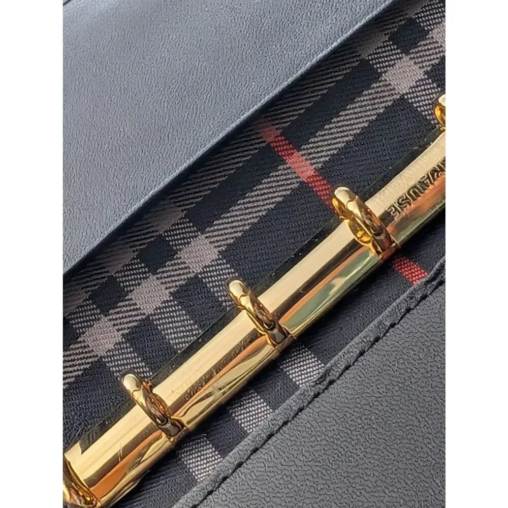 Authentic Burberry Agenda Nova Check Day Planner – Navy & Red